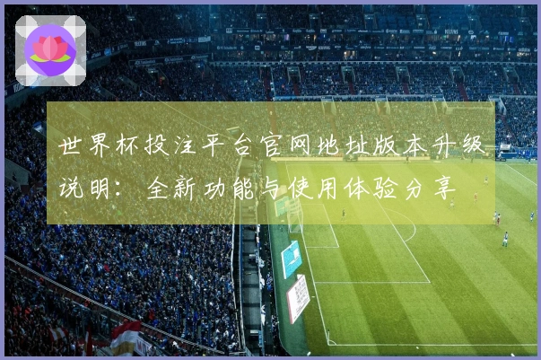 世界杯投注平台官网地址版本升级说明：全新功能与使用体验分享